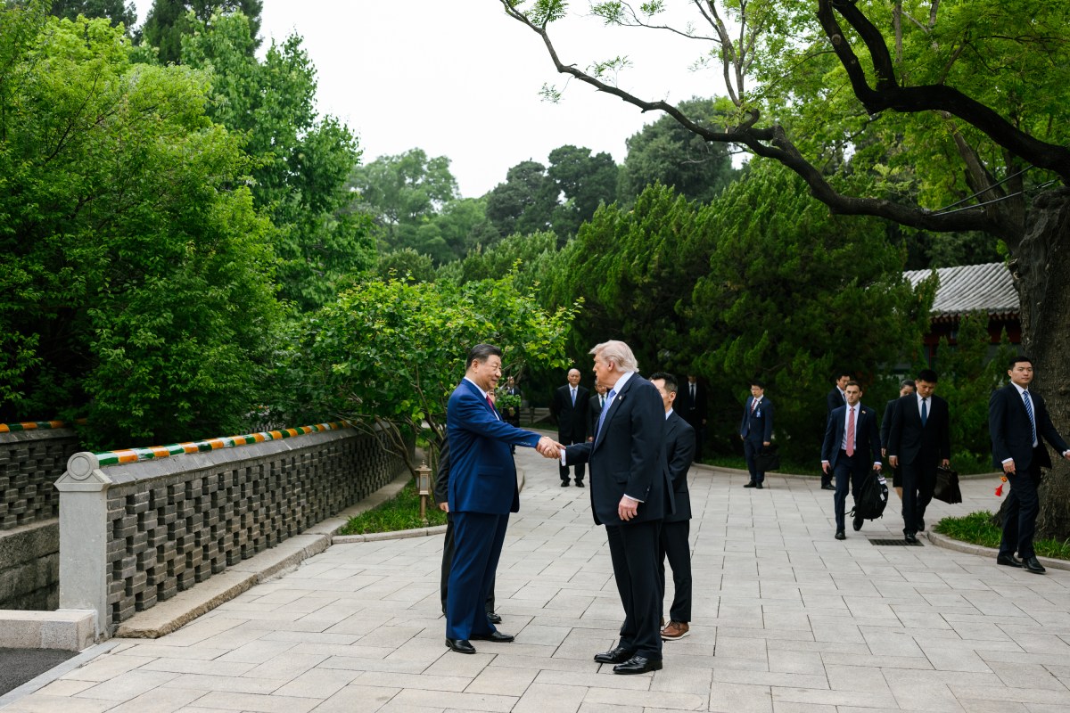 President Donald J. Trump bids farewell to President Xi Jinping of the People’s Republic of China, Friday, May 15, 2026, at Zhongnanhai in Beijing, China. (Official White House Photo by Daniel Torok)