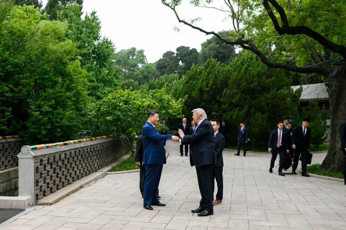 President Donald J. Trump bids farewell to President Xi Jinping of the People’s Republic of China, Friday, May 15, 2026, at Zhongnanhai in Beijing, China. (Official White House Photo by Daniel Torok)