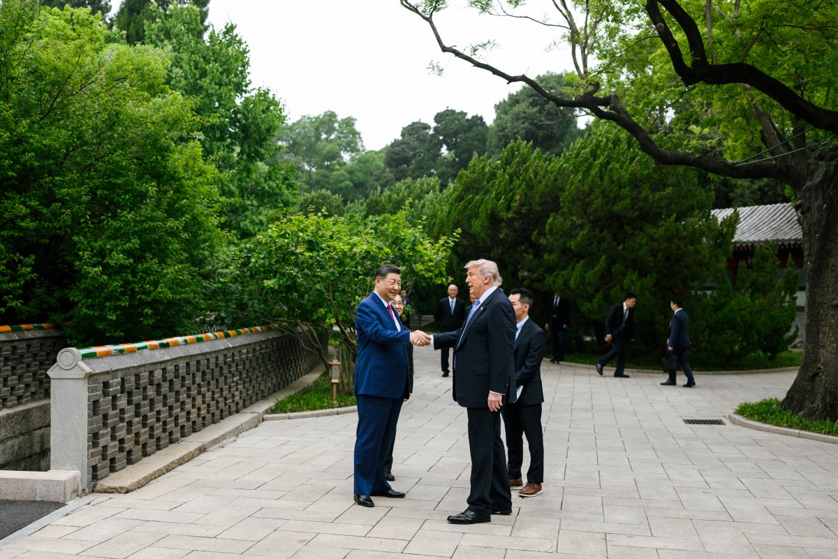 President Donald J. Trump bids farewell to President Xi Jinping of the People’s Republic of China, Friday, May 15, 2026, at Zhongnanhai in Beijing, China. (Official White House Photo by Daniel Torok)