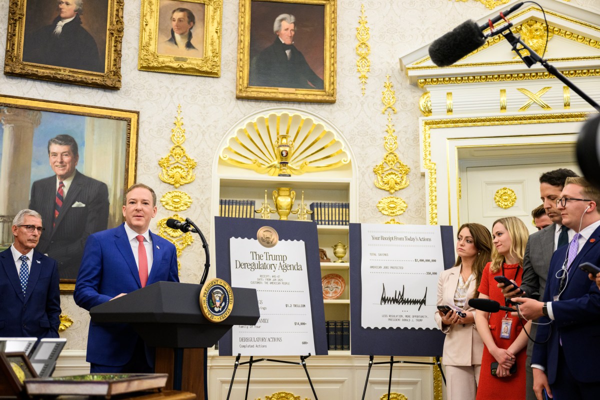 President Donald J. Trump participates in an announcement with EPA Administrator Lee Zeldin, Thursday, May 21, 2026, in the Oval Office. (Official White House Photo by Joyce Boghosian)