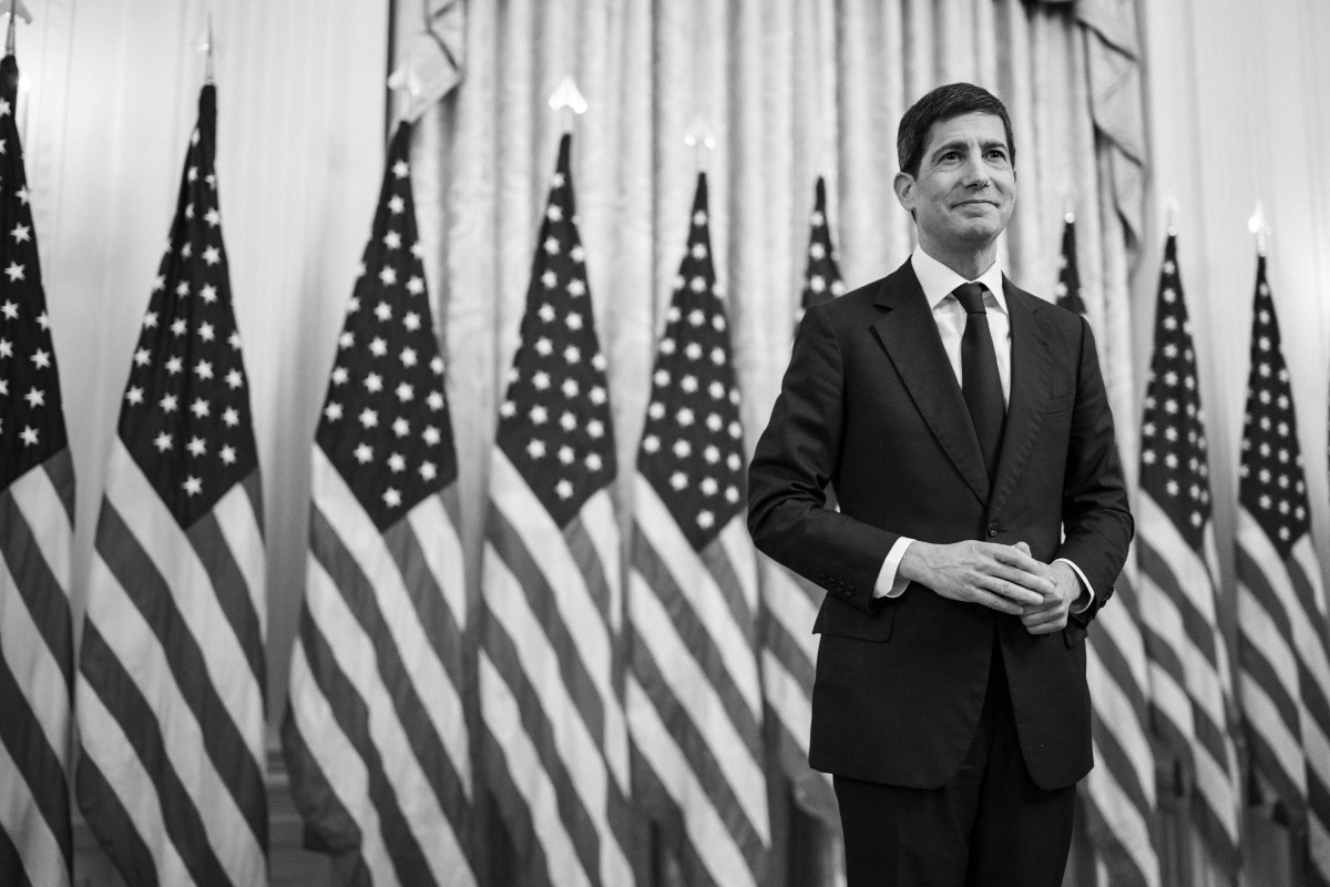 Federal Reserve Chair Kevin Warsh delivers remarks at his swearing-in ceremony in the East Room of the White House, Friday, May 22, 2026. (Official White House Photo by Daniel Torok)