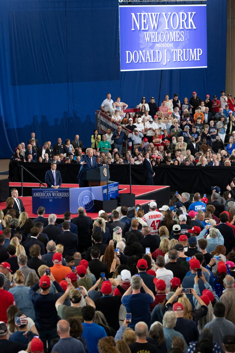 President Donald J. Trump delivers remarks on the economy at Rockland Community College in Suffern, New York on Friday, May 22, 2026.(Official White House Photo by Joyce N. Boghosian)