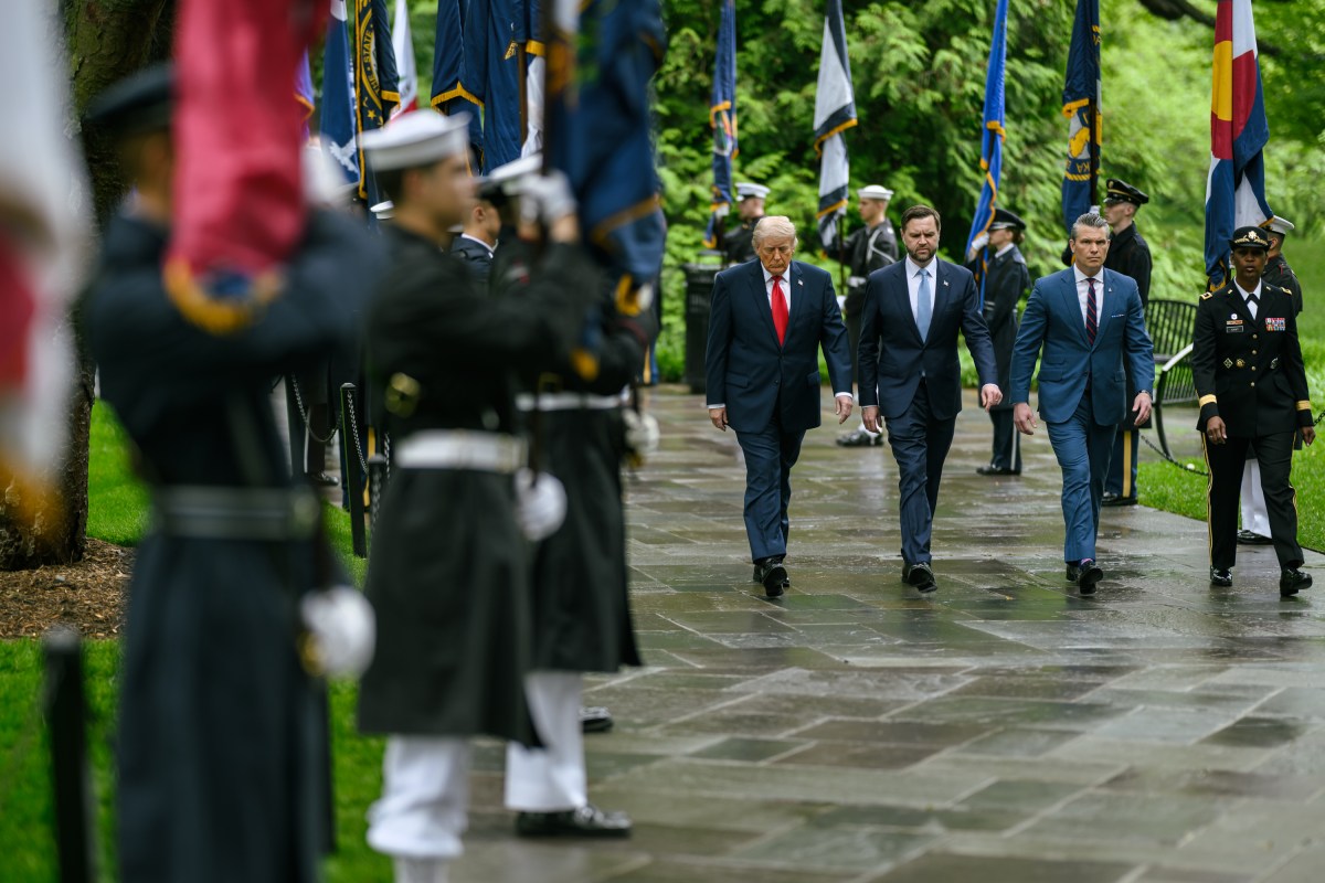 President Donald J. Trump arrives at Arlington National Cemetery on Memorial Day, Monday, May 25, 2026, in Arlington, Virginia. (Official White House Photo by Daniel Torok)