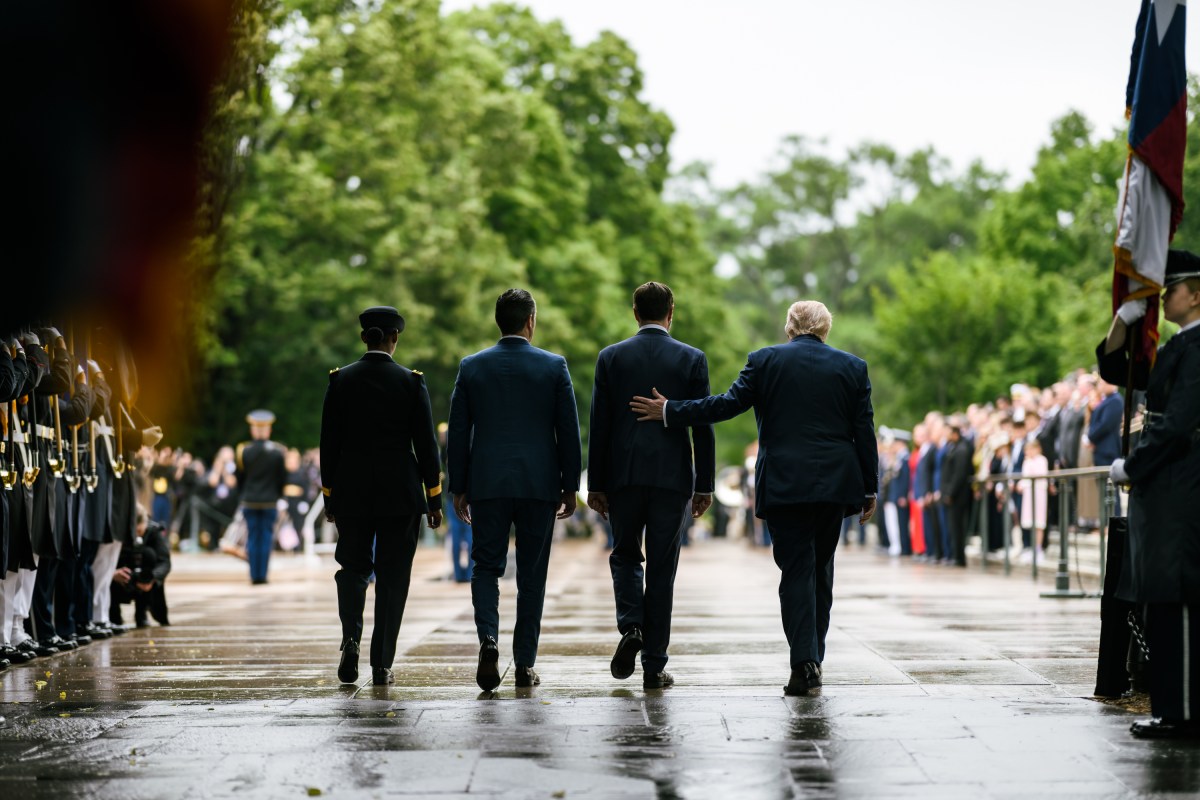 President Donald J. Trump and Vice President JD Vance participate in a wreath-laying ceremony at the Tomb of the Unknown Soldier on Memorial Day, Monday, May 26, 2026, at Arlington National Cemetery in Arlington, Virginia. (Official White House Photo by Daniel Torok)