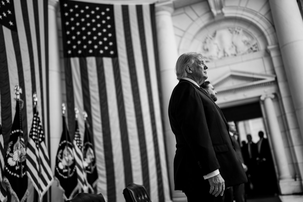 President Donald J. Trump participates in a Memorial Day ceremony at Arlington National Cemetery Amphitheater, Monday, May 25, 2026, in Arlington, Virginia. (Official White House Photo by Daniel Torok)