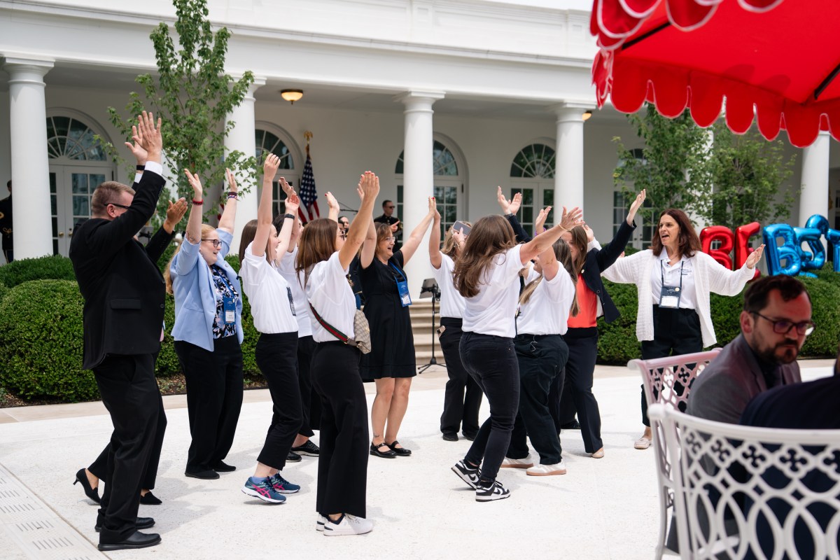A reception is held in the Rose Garden following the Presidential Artificial Intelligence Challenge National Champion Awards, Tuesday, June 9, 2026, at the White House.(Official White House Photo by Cody Hendrix)