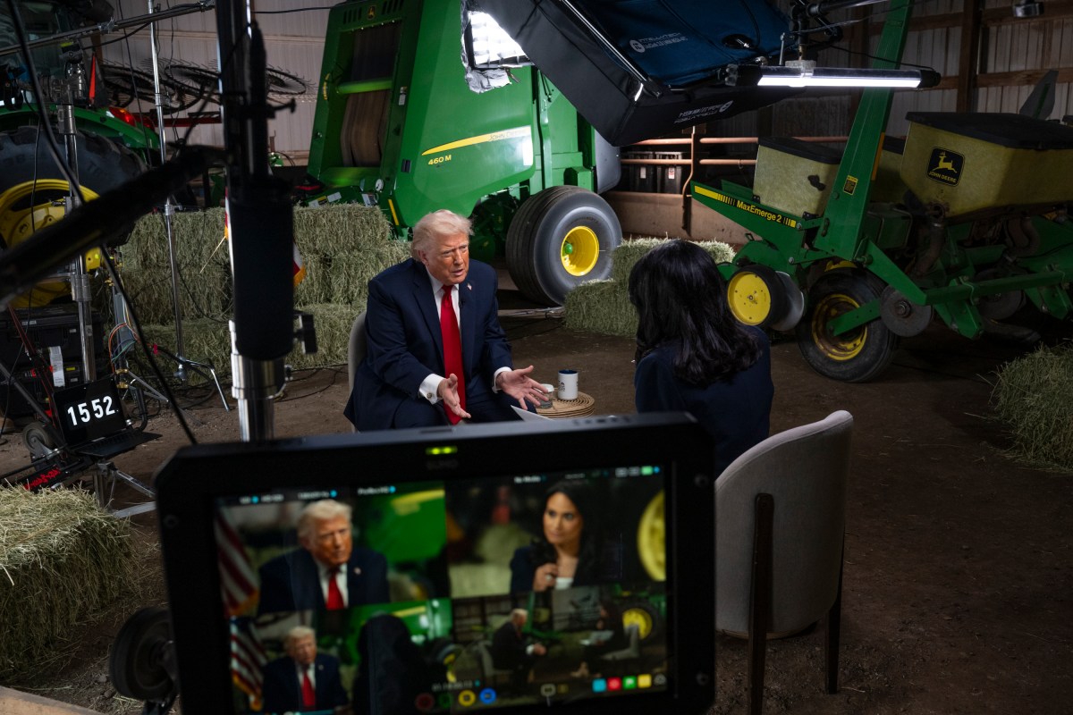 President Donald J. Trump is interviewed by Meet the Press host Kristen Welker at Custer Farms in Eau Claire, Wisconsin on Friday, June 5, 2026. (Official White House Photo by Joyce N. Boghosian)