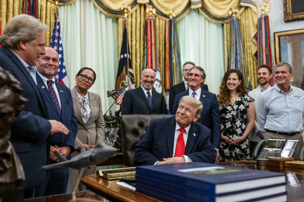 President Donald J. Trump signs a proclamation to restore commercial fishing access in the Pacific, advancing the America First Fishing Policy, Thursday, June 11, 2026, in the Oval Office. (Official White House Photo by Joyce N. Boghosian)