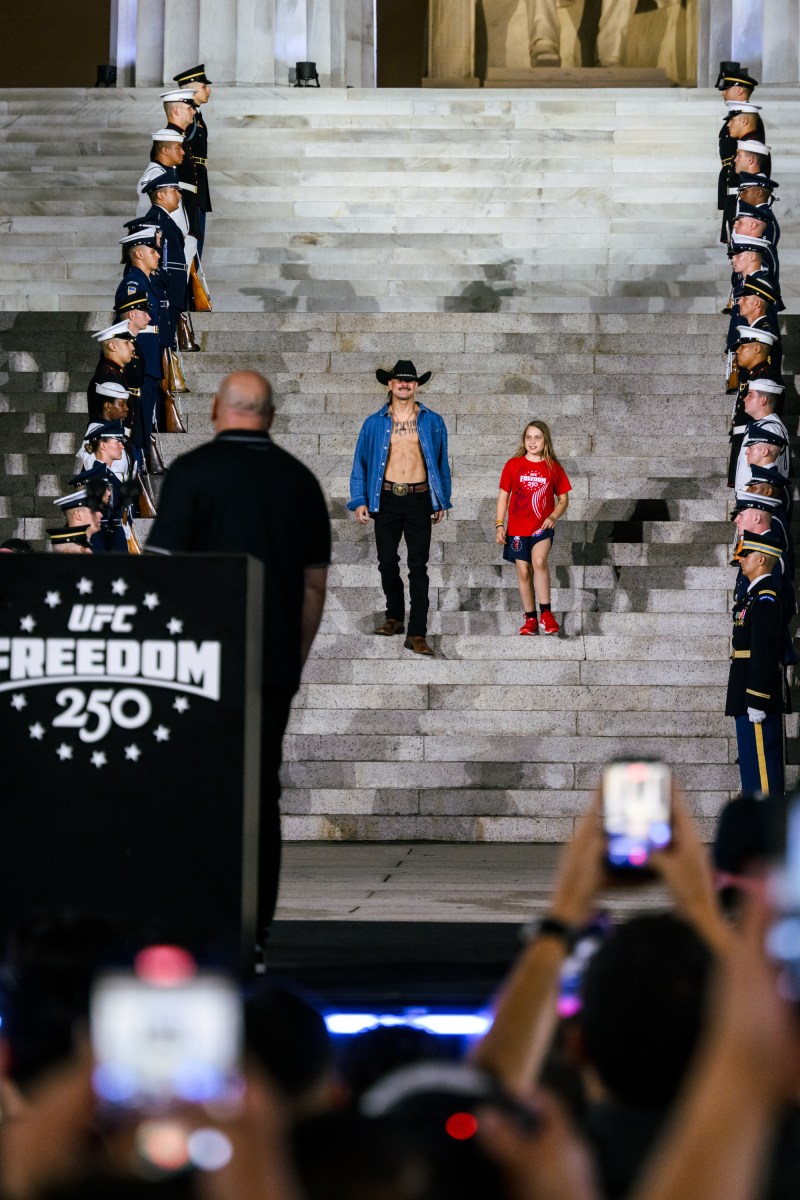 Scenes from the UFC Freedom 250 press conference at the Lincoln Memorial in Washington, D.C., Friday, June 12, 2026. (Official White House Photo by Molly Riley)