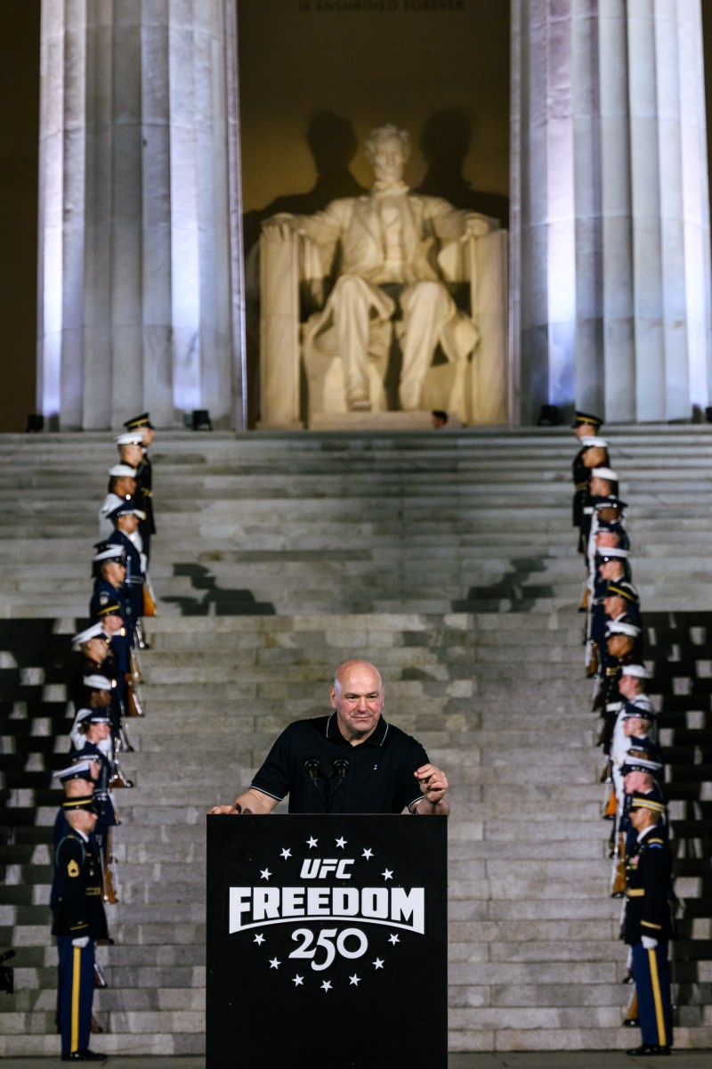 Scenes from the UFC Freedom 250 press conference at the Lincoln Memorial in Washington, D.C., Friday, June 12, 2026. (Official White House Photo by Molly Riley)