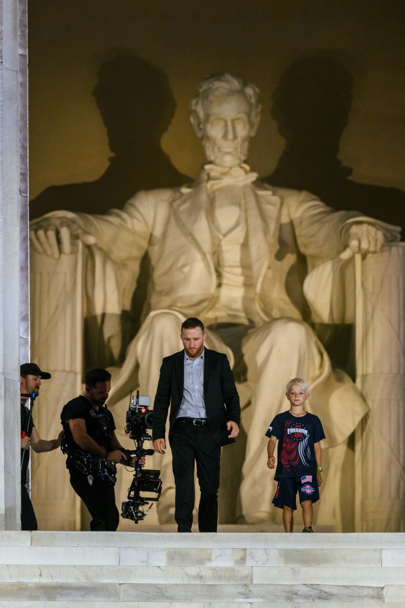 Scenes from the UFC Freedom 250 press conference at the Lincoln Memorial in Washington, D.C., Friday, June 12, 2026. (Official White House Photo by Molly Riley)