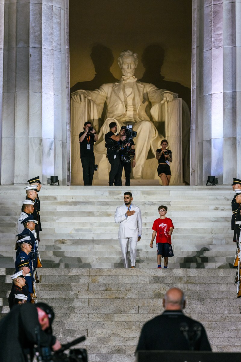 Scenes from the UFC Freedom 250 press conference at the Lincoln Memorial in Washington, D.C., Friday, June 12, 2026. (Official White House Photo by Molly Riley)