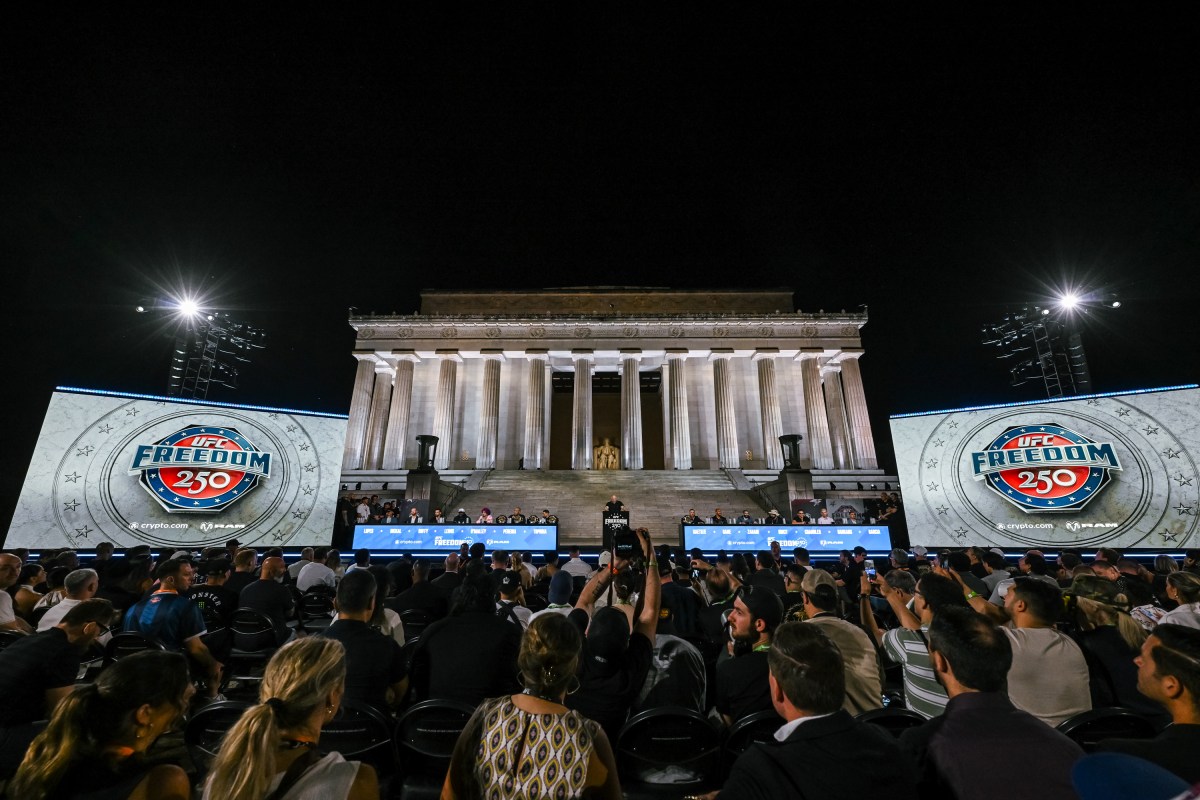 Scenes from the UFC Freedom 250 press conference at the Lincoln Memorial in Washington, D.C., Friday, June 12, 2026. (Official White House Photo by Molly Riley)