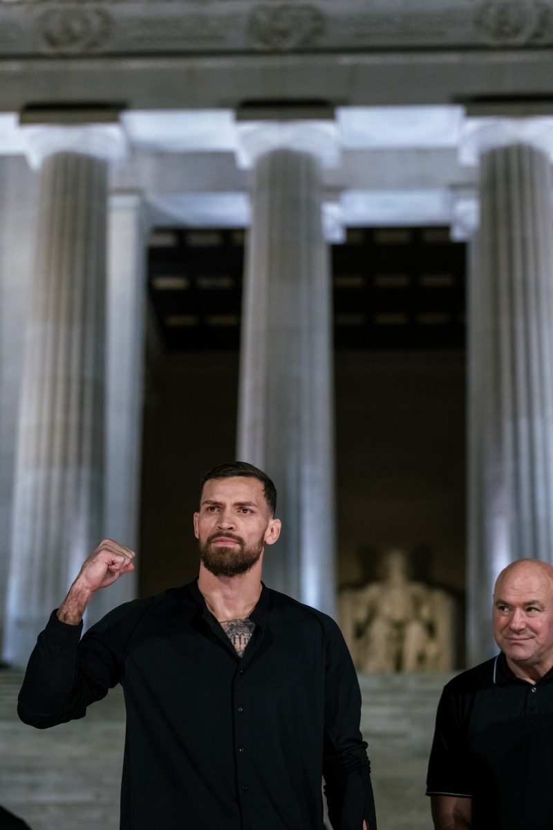 Scenes from the UFC Freedom 250 press conference at the Lincoln Memorial in Washington, D.C., Friday, June 12, 2026. (Official White House Photo by Molly Riley)