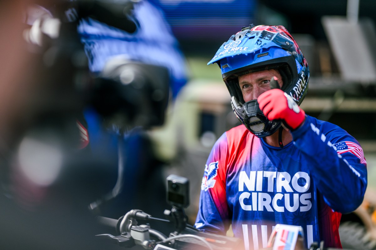 Travis Pastrana and members of the Nitro Circus team perform motorcycle stunts on the South Lawn of the White House ahead of UFC Freedom 250, Saturday, June 13, 2026. (Official White House Photo by Daniel Torok)