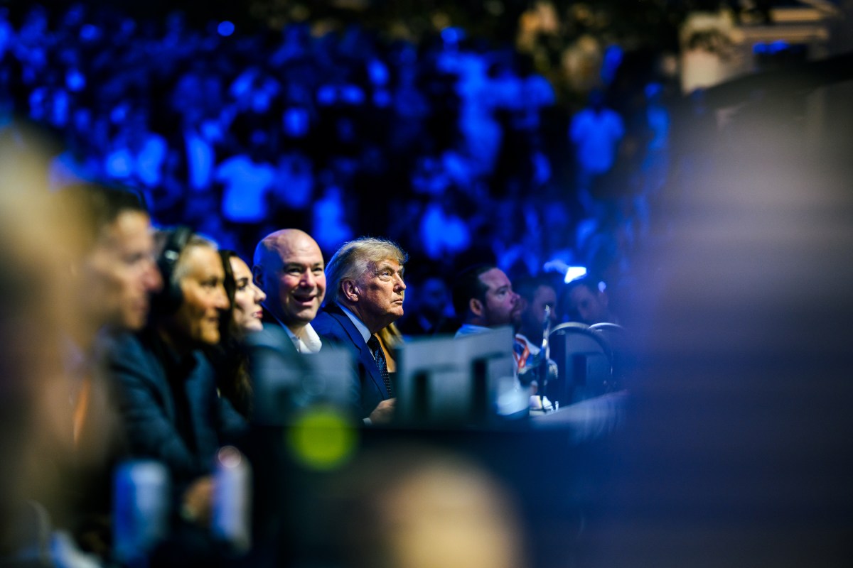 President Donald J. Trump attends UFC Freedom 250, the mixed martial arts event produced by the Ultimate Fighting Championship, Sunday, June 14, 2026, on the South Lawn of the White House. (Official White House Photo by Daniel Torok)
