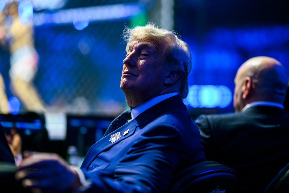 President Donald J. Trump attends UFC Freedom 250, the mixed martial arts event produced by the Ultimate Fighting Championship, Sunday, June 14, 2026, on the South Lawn of the White House. (Official White House Photo by Daniel Torok)