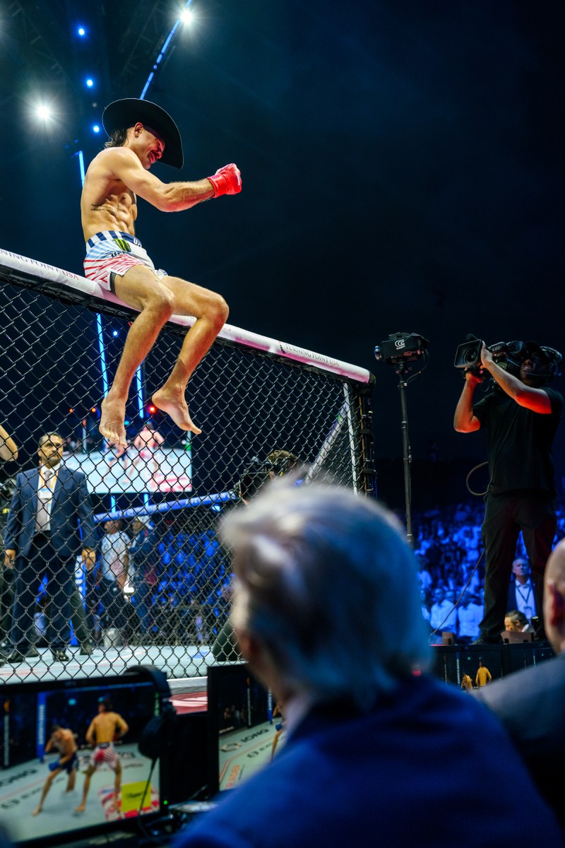 President Donald J. Trump attends UFC Freedom 250, the mixed martial arts event produced by the Ultimate Fighting Championship, Sunday, June 14, 2026, on the South Lawn of the White House. (Official White House Photo by Daniel Torok)