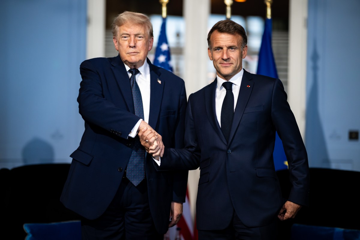 President Donald J. Trump participates in a bilateral meeting with President Emmanuel Macron of France at the Hotel Royal Evian, Monday, June 15, 2026, during the G7 in Evians-les-Bains, France. (Official White House Photo by Daniel Torok)