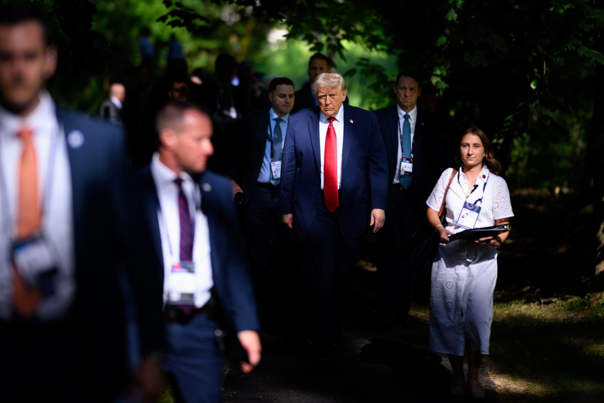 President Donald J. Trump participates in a press conference at the G7, Wednesday, June 17, 2026, at La Grange au Lac in Evian-les-Bains, France. (Official White House Photo by Daniel Torok)