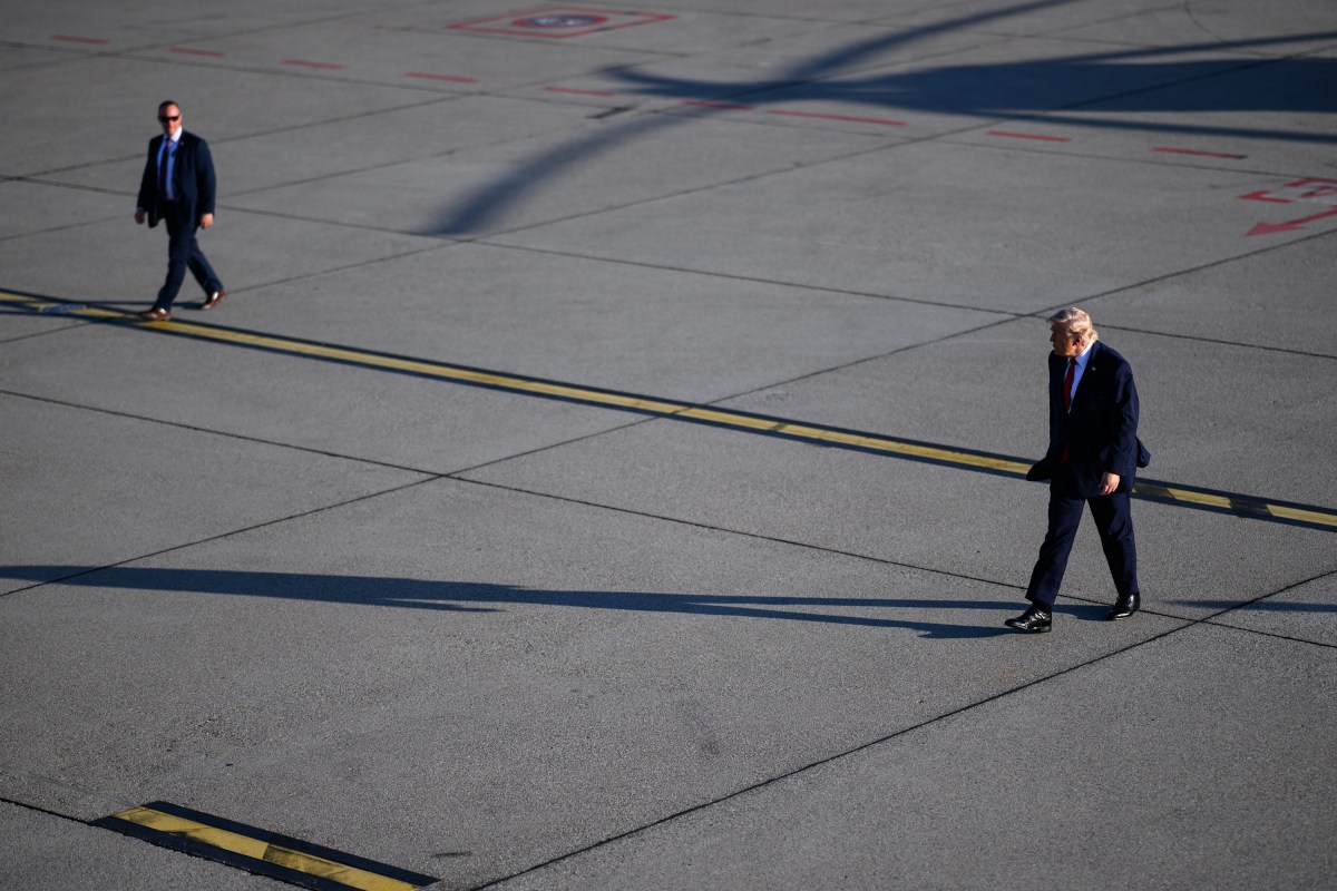 President Donald J. Trump disembarks Marine One and boards Air Force One at Geneva Airport, Switzerland on Wednesday, June 17, 2026, en route Paris Orly Airport, France.(Official White House Photo by Daniel Torok)