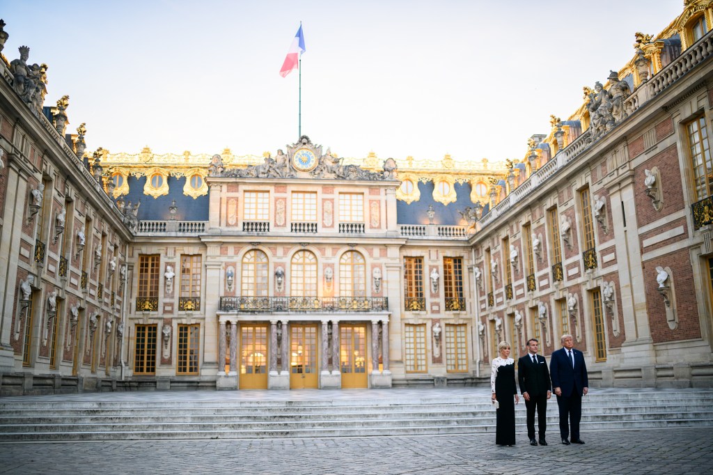 President Donald J. Trump arrives at the Palace of Versailles, France on Wednesday, June 17, 2026, to attend a bilateral dinner with French President Emmanuel Macron.(Official White House Photo by Daniel Torok)