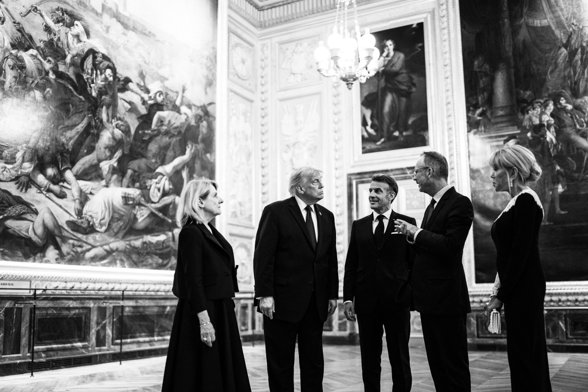 President Donald J. Trump tours the Palace of Versailles attends a bilateral with French President Emmanuel Macron at the Palace of Versailles, France on Wednesday, June 17, 2026.(Official White House Photo by Daniel Torok)