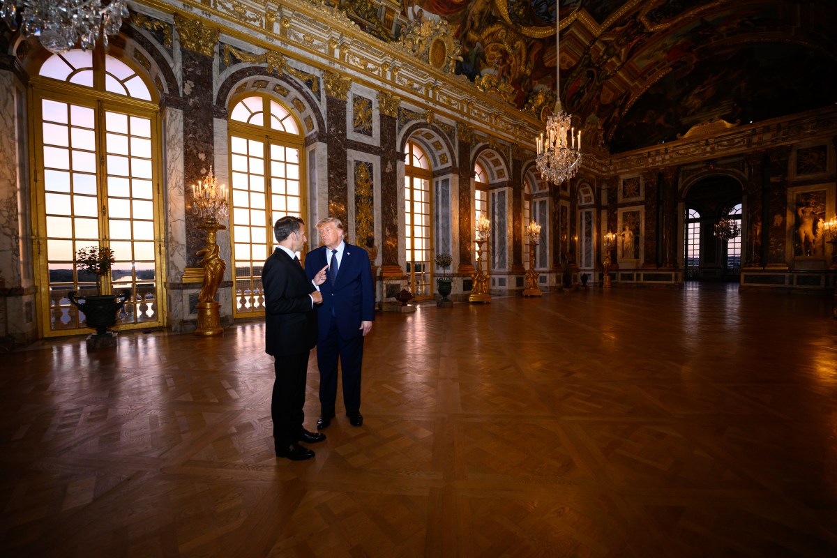 President Donald J. Trump tours the Palace of Versailles attends a bilateral with French President Emmanuel Macron at the Palace of Versailles, France on Wednesday, June 17, 2026.(Official White House Photo by Daniel Torok)