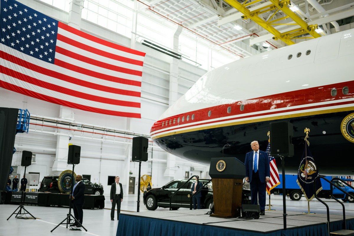 President Donald J. Trump tours the new Air Force One at Joint Base Andrews, Maryland on Friday, June 19, 2026. (Official White House Photo by Daniel Torok)