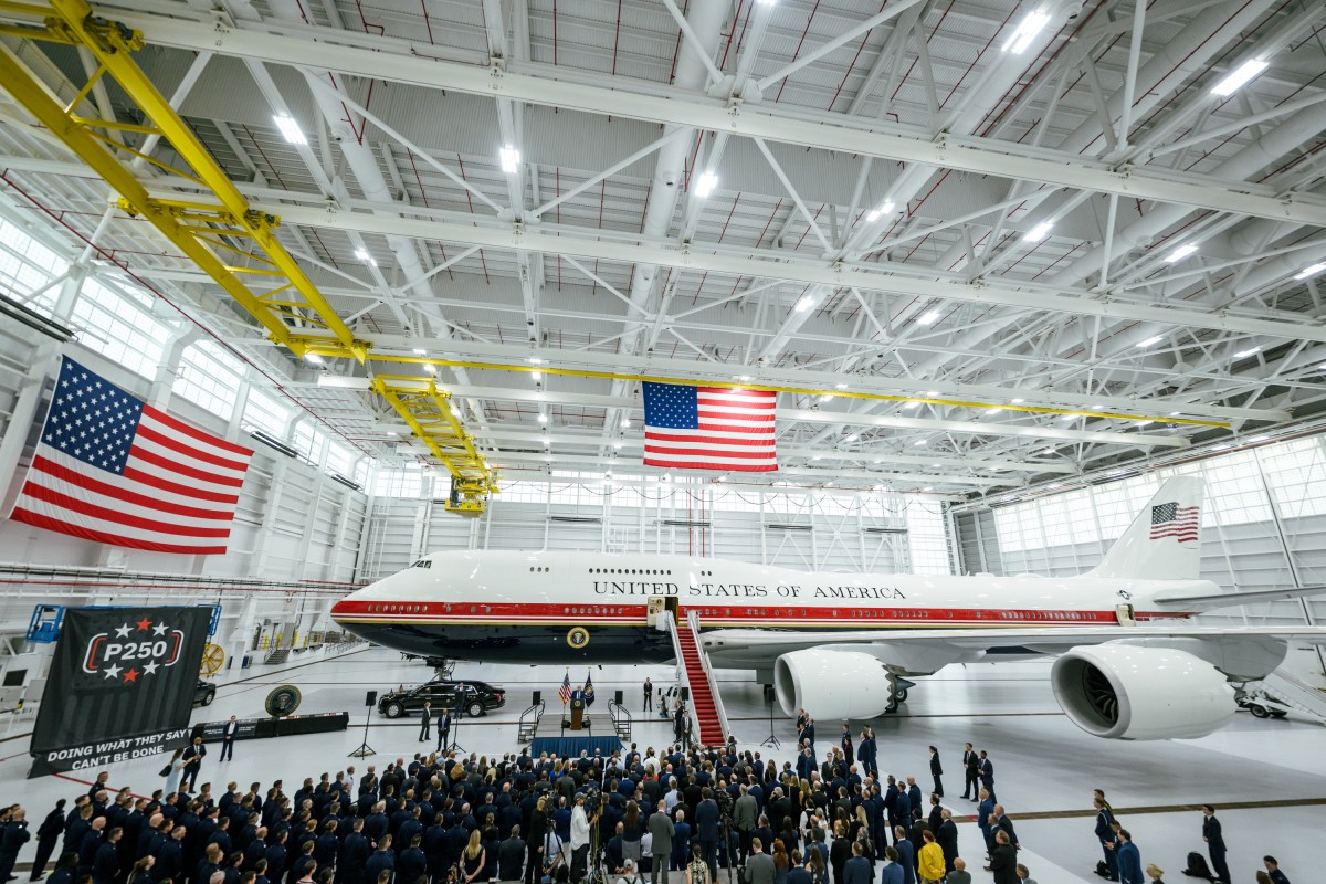 President Donald J. Trump tours the new Air Force One at Joint Base Andrews, Maryland on Friday, June 19, 2026. (Official White House Photo by Daniel Torok)