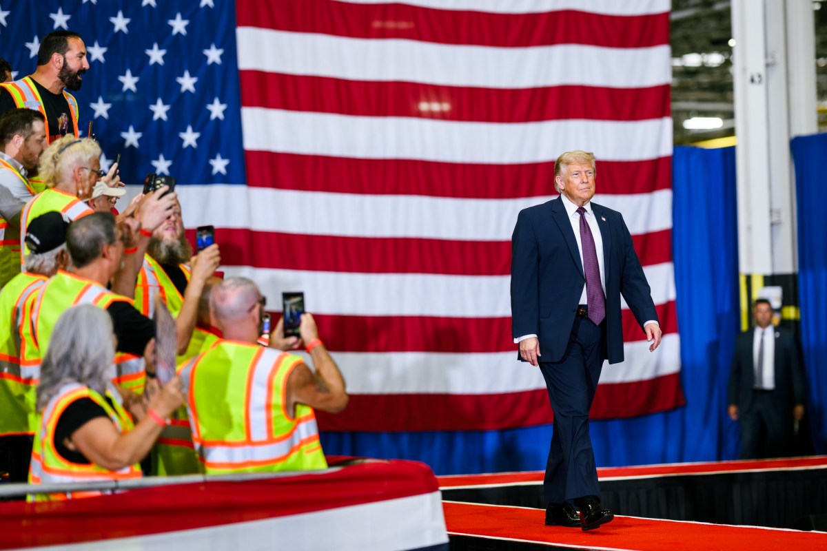 President Donald J. Trump delivers remarks at the Mack Trucks facility in Macungie, Pennsylvania, Tuesday, June 23, 2026. (Official White House Photo by Molly Riley)