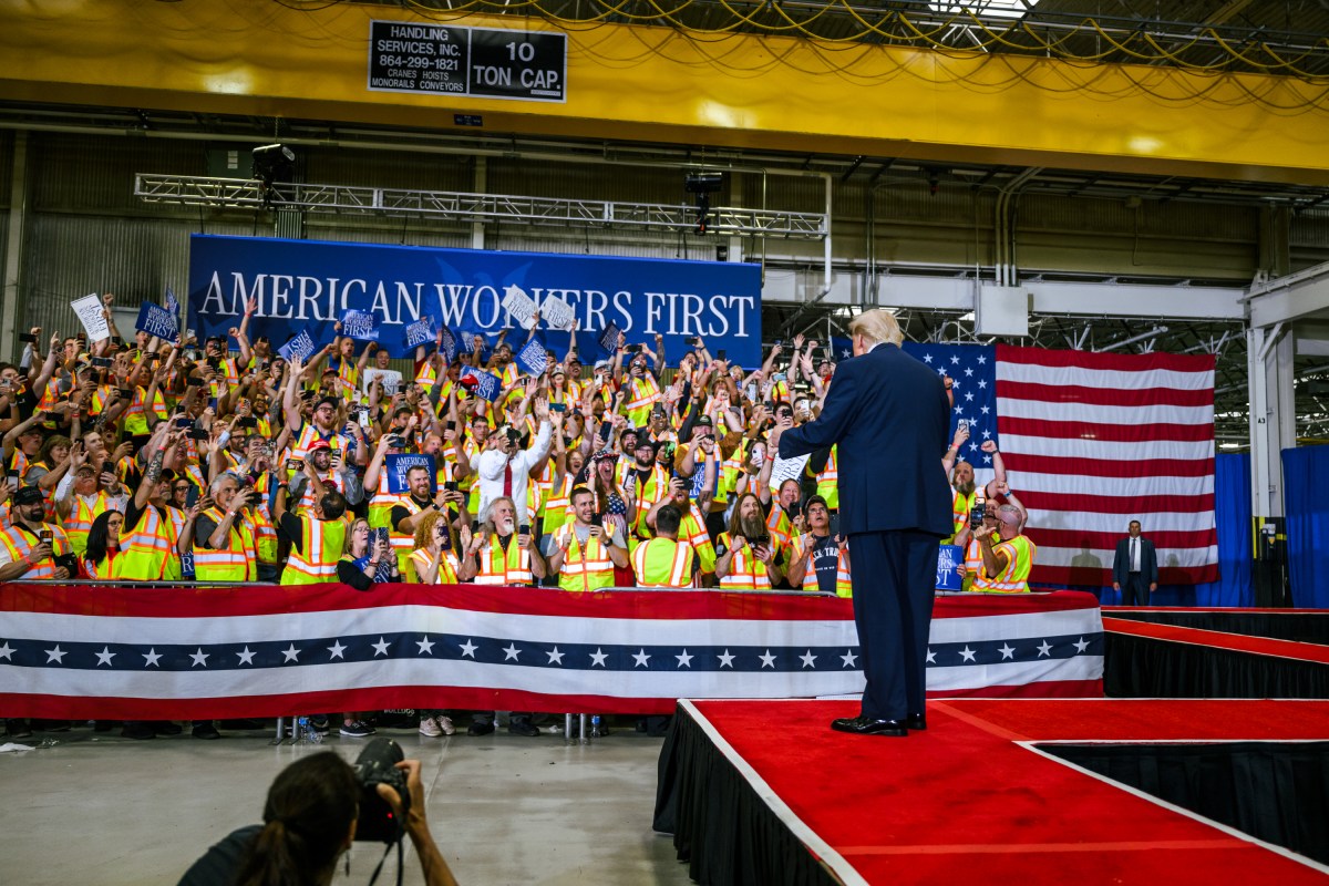 President Donald J. Trump delivers remarks at the Mack Trucks facility in Macungie, Pennsylvania, Tuesday, June 23, 2026. (Official White House Photo by Molly Riley)