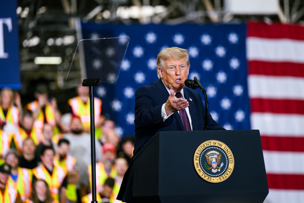 President Donald J. Trump delivers remarks at the Mack Trucks facility in Macungie, Pennsylvania, Tuesday, June 23, 2026. (Official White House Photo by Molly Riley)