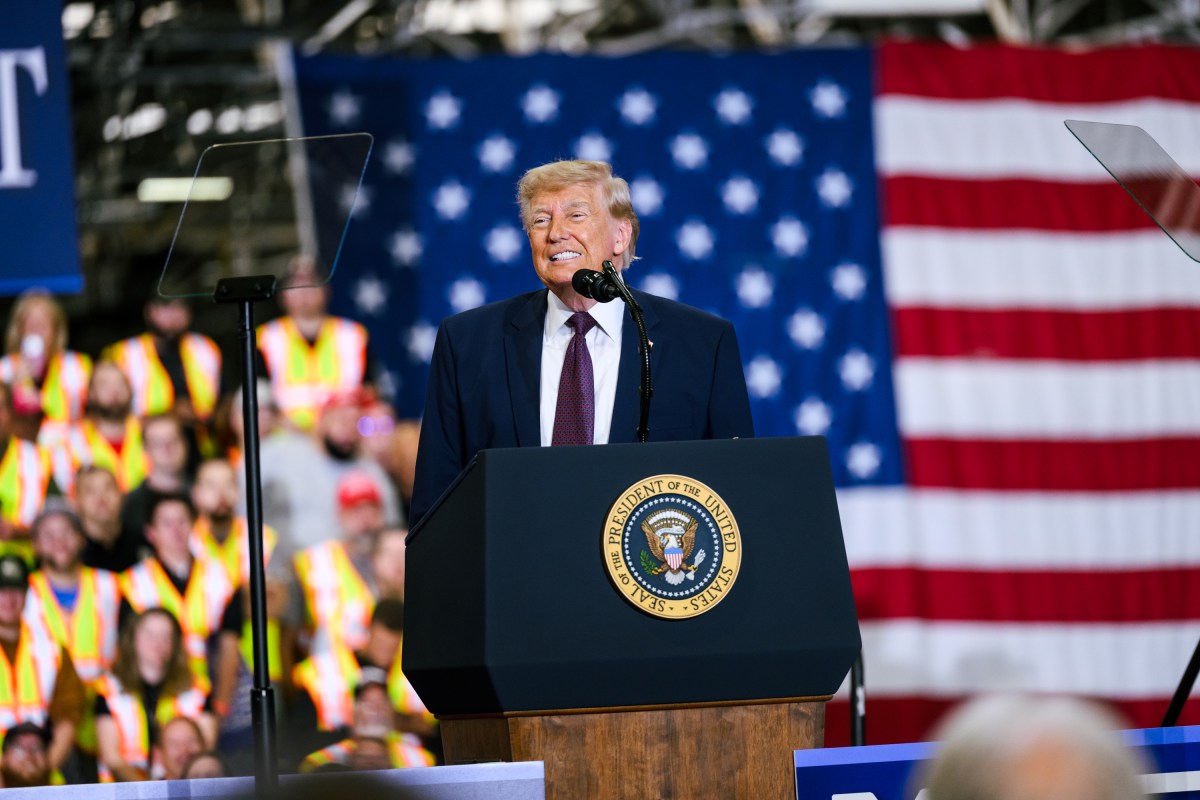 President Donald J. Trump delivers remarks at the Mack Trucks facility in Macungie, Pennsylvania, Tuesday, June 23, 2026. (Official White House Photo by Molly Riley)