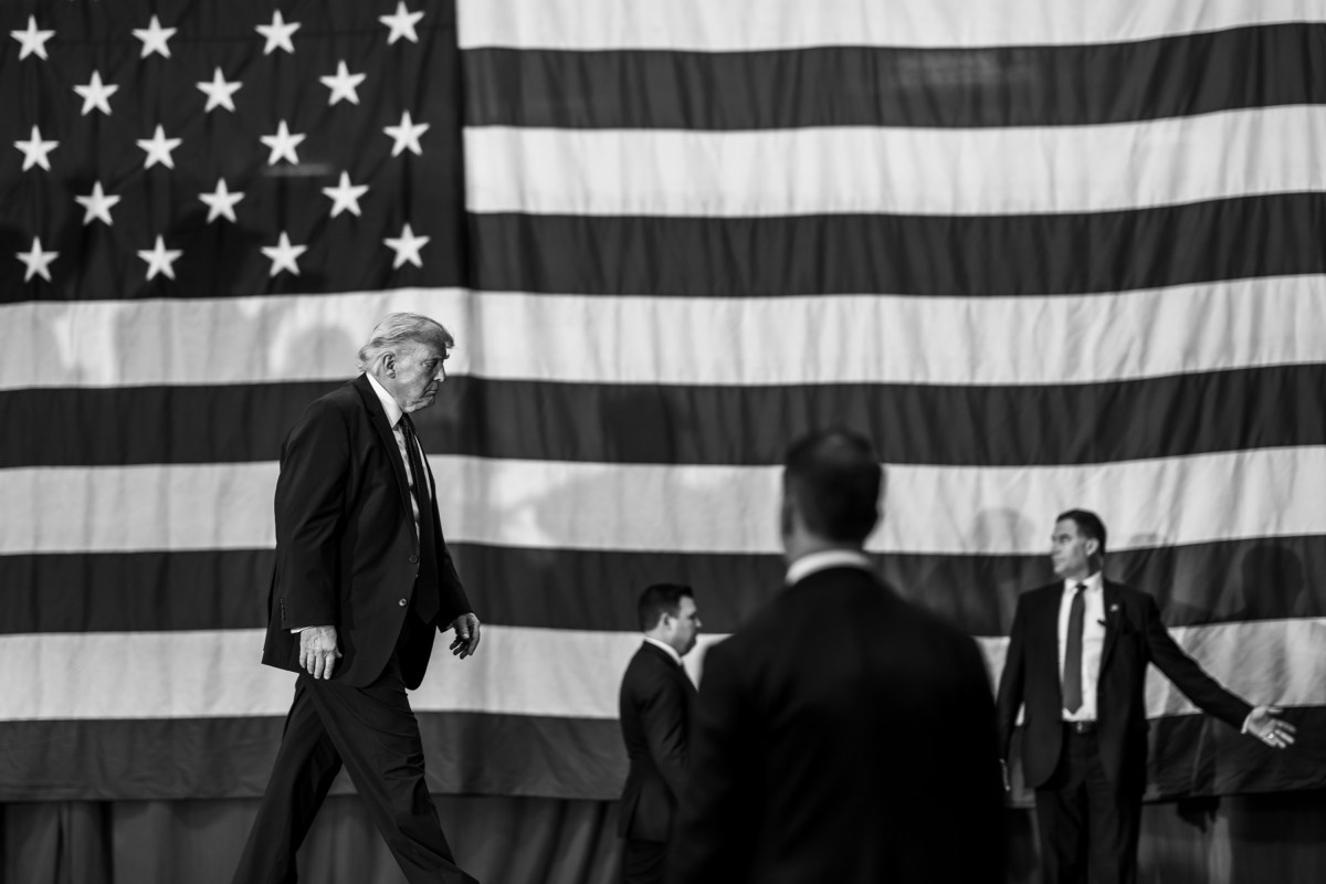 President Donald J. Trump leaves the stage after delivering remarks at the Mack Trucks facility in Macungie, Pennsylvania, Tuesday, June 23, 2026. (Official White House Photo by Molly Riley)