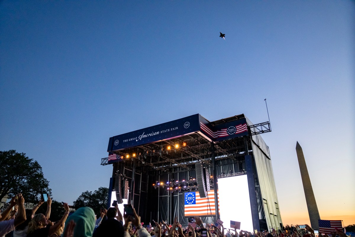 Crowds attend the Kick Off Rally at the Great American State Fair on the National Mall in Washington, D.C., Wednesday, June 24, 2026. (White House Intern Photo by Austin DeSisto)