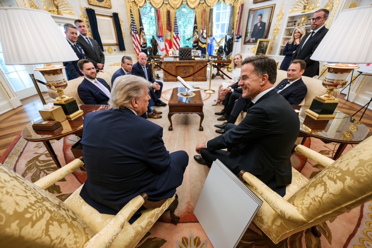 President Donald J. Trump meets with Secretary General of Nato Mark Rutte, Wednesday, June 24, 2026, in the Oval Office. (Official White House Photo by Daniel Torok)