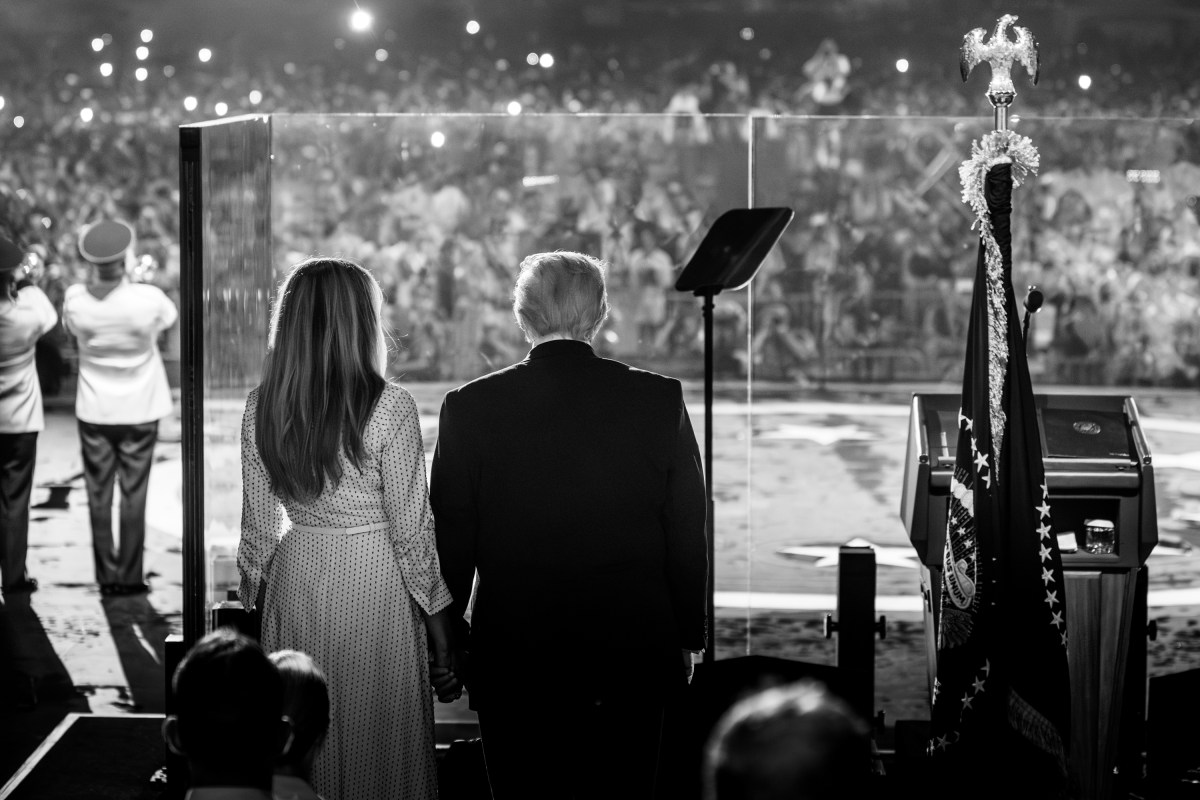 President Donald J. Trump and First Lady Melania Trump attend the Salute to America 4th of July celebrations for America’s 250th anniversary, Saturday, July 4, 2026, on the National Mall in Washington, D.C. (Official White House Photo by Andrea Hanks)