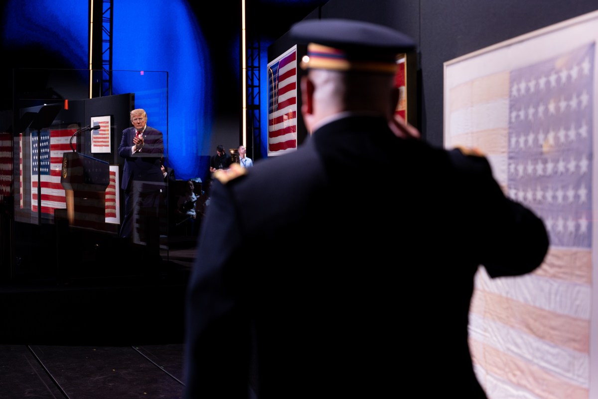 President Donald J. Trump and First Lady Melania Trump attend the Salute to America 4th of July celebrations for America’s 250th anniversary, Saturday, July 4, 2026, on the National Mall in Washington, D.C. (Official White House Photo by Andrea Hanks)