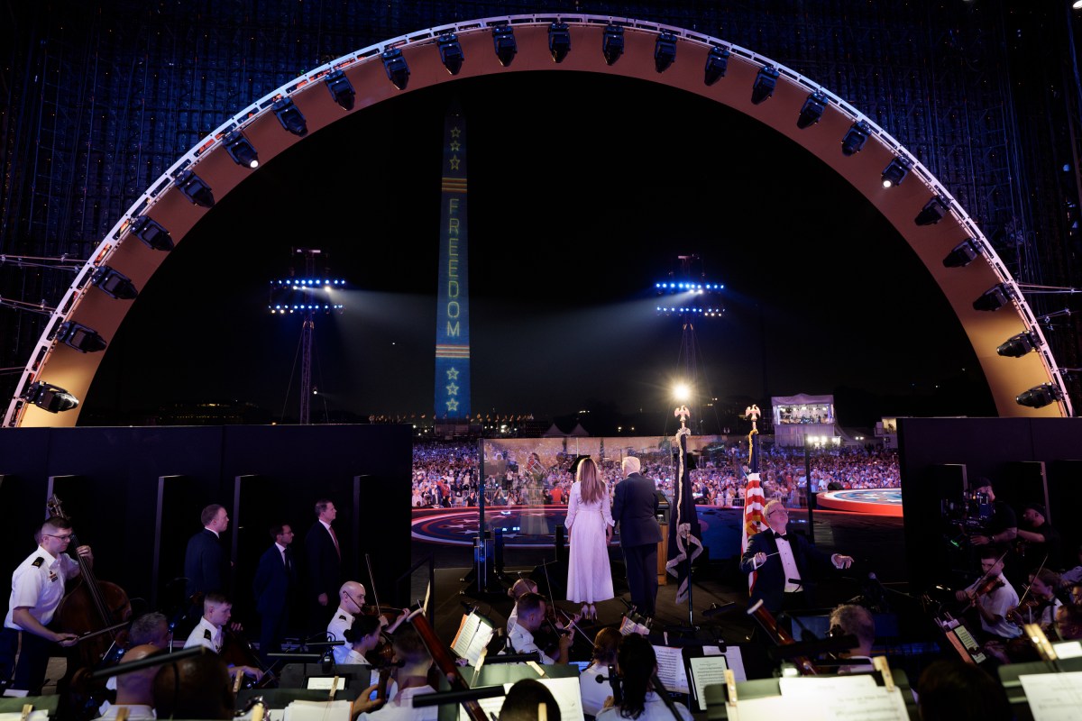 President Donald J. Trump and First Lady Melania Trump attend the Salute to America 4th of July celebrations for America’s 250th anniversary, Saturday, July 4, 2026, on the National Mall in Washington, D.C. (Official White House Photo by Andrea Hanks)