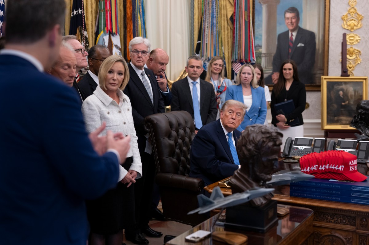 President Donald J. Trump speaks to the press  during a presentation of the Religious Liberty Commission Report in the Oval Office, Friday, June 26, 2026. (Official White House Photo by Joyce N. Boghosian)
