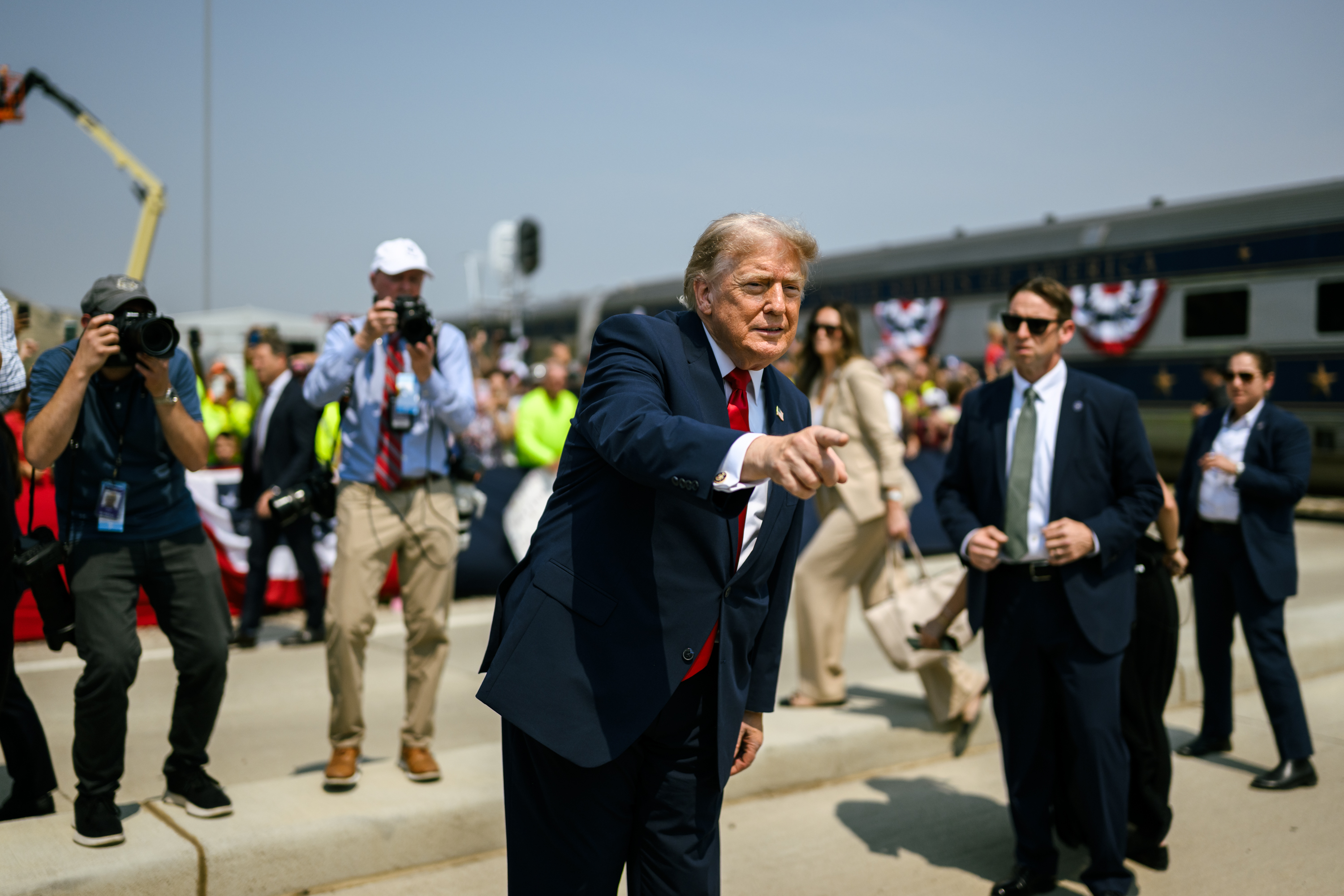 President Donald J. Trump delivers remarks at the Theodore