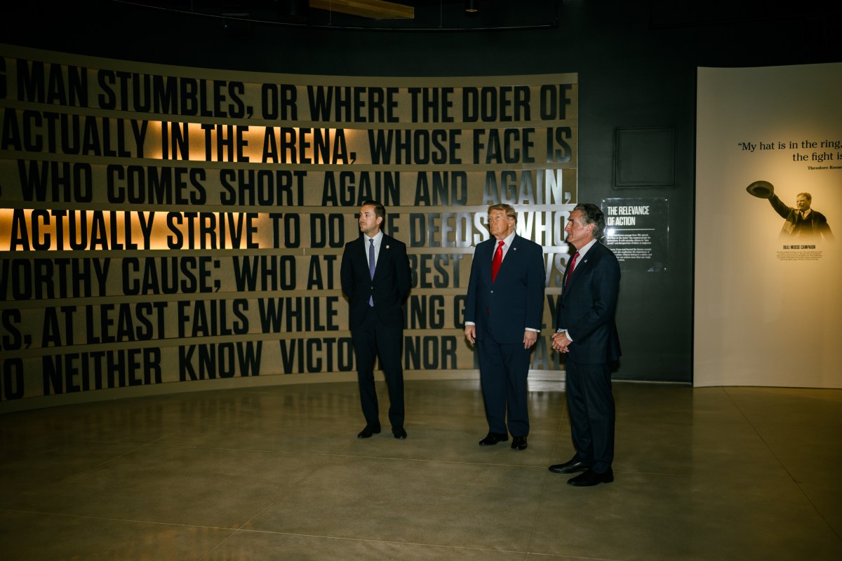 President Donald J. Trump tours the Theodore Roosevelt Presidential Library, Wednesday, July 1, 2026 in Medora, North Dakota. (Official White House Photo by Daniel Torok)