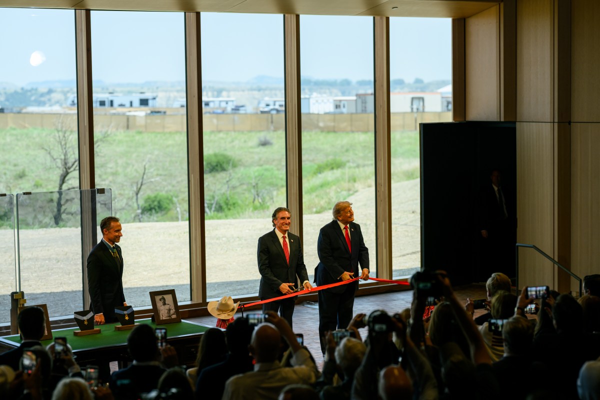 President Donald J. Trump attends the dedication of the Theodore Roosevelt Presidential Library, Wednesday, July 1, 2026 in Medora, North Dakota. (Official White House Photo by Daniel Torok)