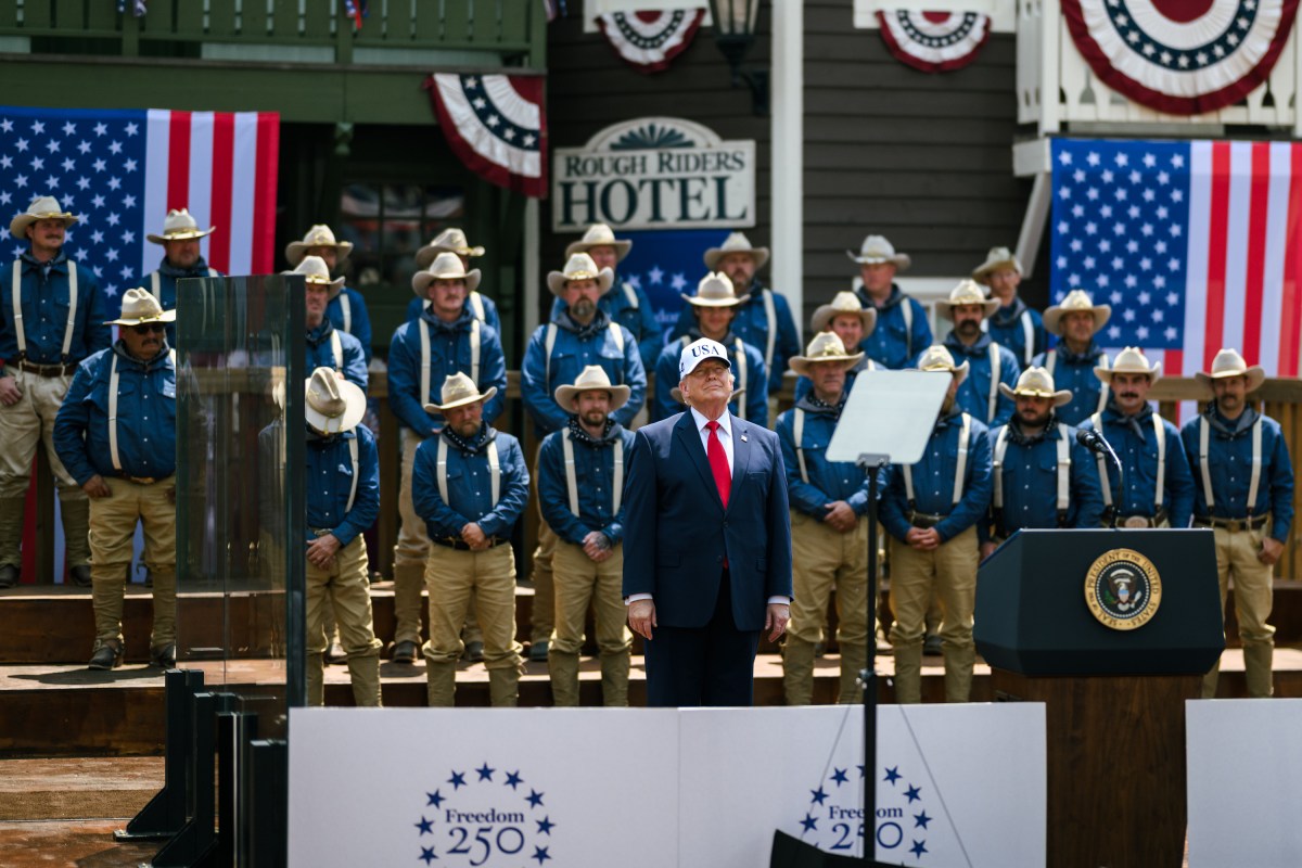 President Donald J. Trump delivers remarks at the Burning Hills Amphitheatre in Medora, North Dakota on Wednesday, July 1, 2026. (Official White House Photo by Daniel Torok)