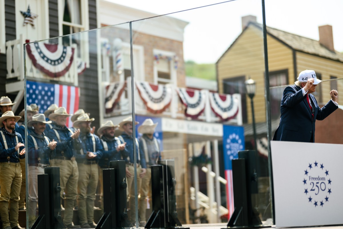 President Donald J. Trump delivers remarks at the Burning Hills Amphitheatre in Medora, North Dakota on Wednesday, July 1, 2026. (Official White House Photo by Daniel Torok)