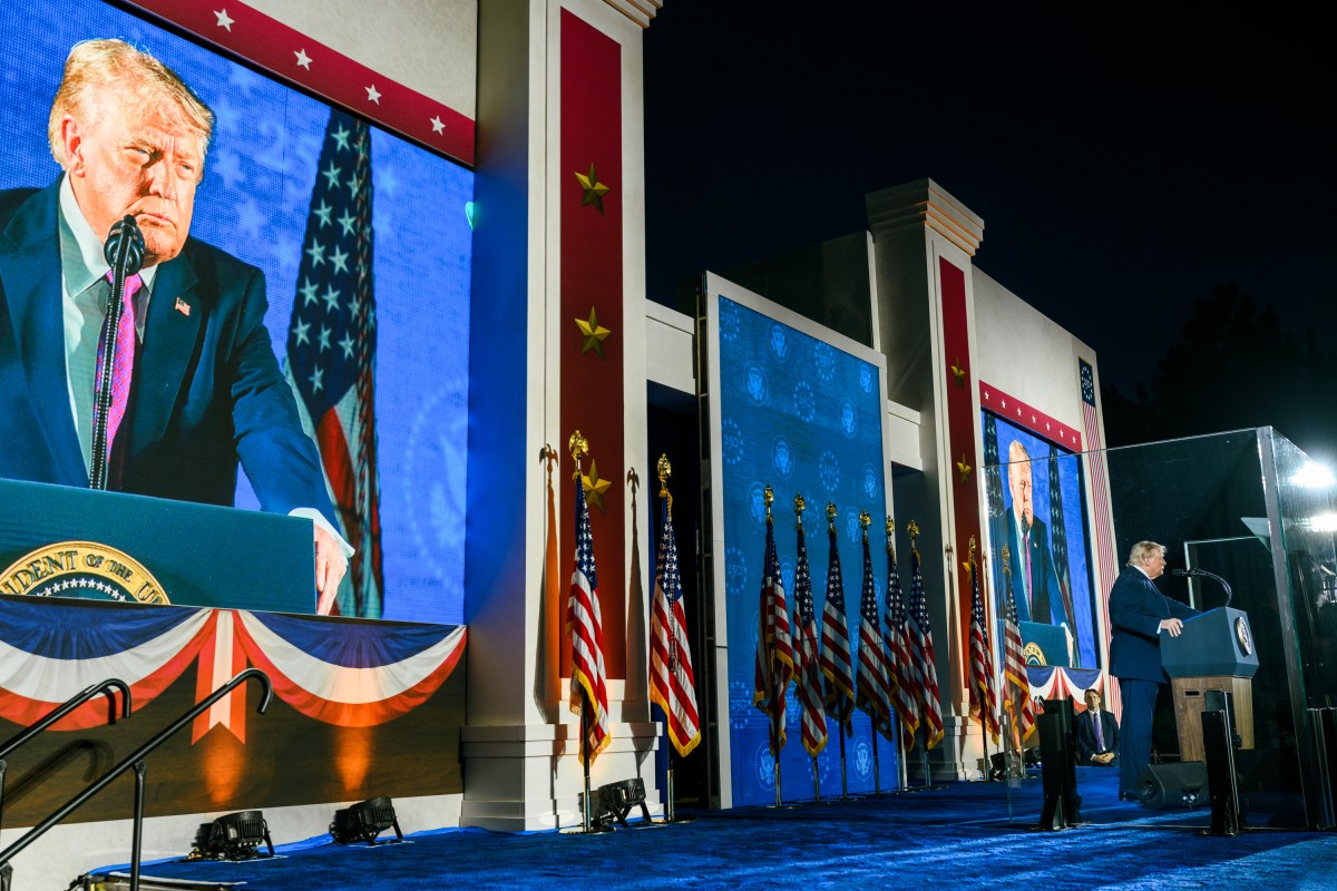 President Donald J. Trump delivers remarks at the Fourth of July celebration at Mount Rushmore National Memorial, Friday, July 3, 2026, in Keystone, South Dakota. (Official White House Photo by Daniel Torok)