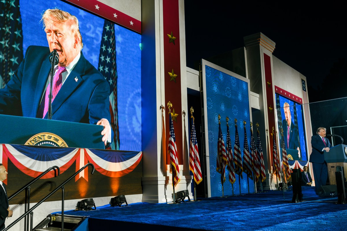 President Donald J. Trump delivers remarks at the Fourth of July celebration at Mount Rushmore National Memorial, Friday, July 3, 2026, in Keystone, South Dakota. (Official White House Photo by Daniel Torok)