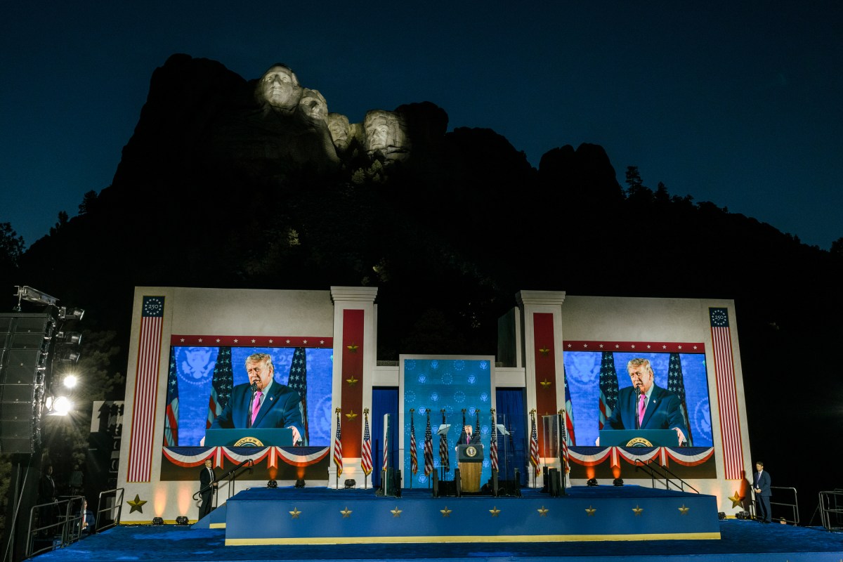 President Donald J. Trump delivers remarks at the Fourth of July celebration at Mount Rushmore National Memorial, Friday, July 3, 2026, in Keystone, South Dakota. (Official White House Photo by Molly Riley)
