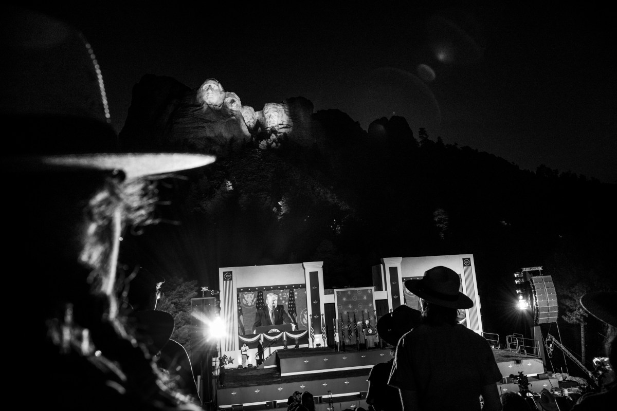 President Donald J. Trump delivers remarks at the Fourth of July celebration at Mount Rushmore National Memorial, Friday, July 3, 2026, in Keystone, South Dakota. (Official White House Photo by Molly Riley)